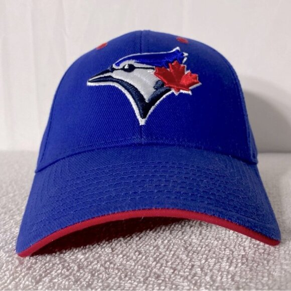 Fan Favorite Blue Red White Blue Jays Baseball Ball Cap - Picture 2 of 13